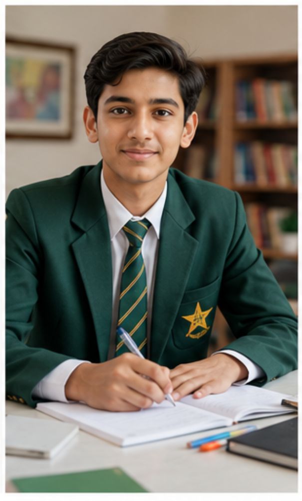 Student preparing for exams
